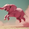 roze olifant