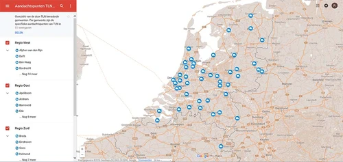 Gemeenteraadsverkiezingen 2018 - Kaart